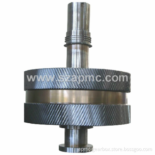 Heavy Double Helical Gear Shaft Assembly